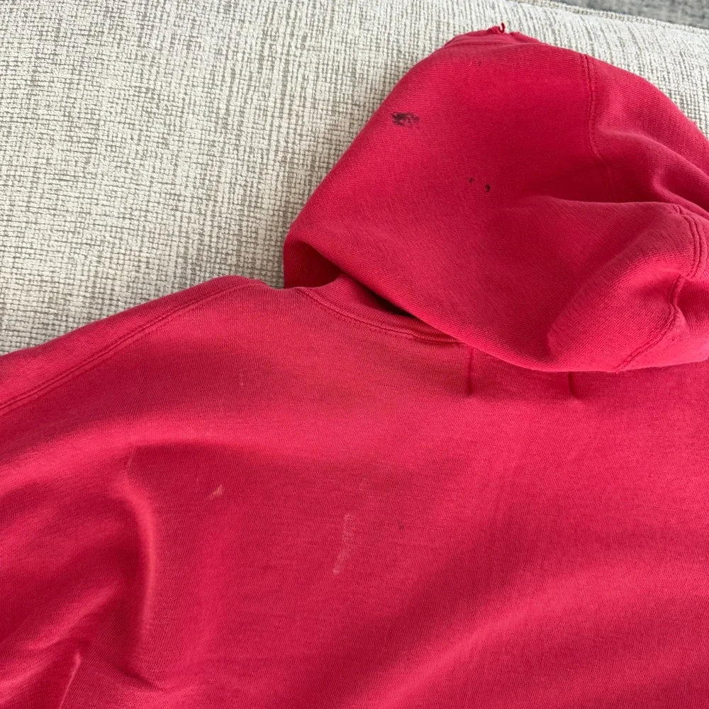 Vintage Marlboro 90's Red Distressed‎ Hoodie Mens XL Thrashed Sweatshirt